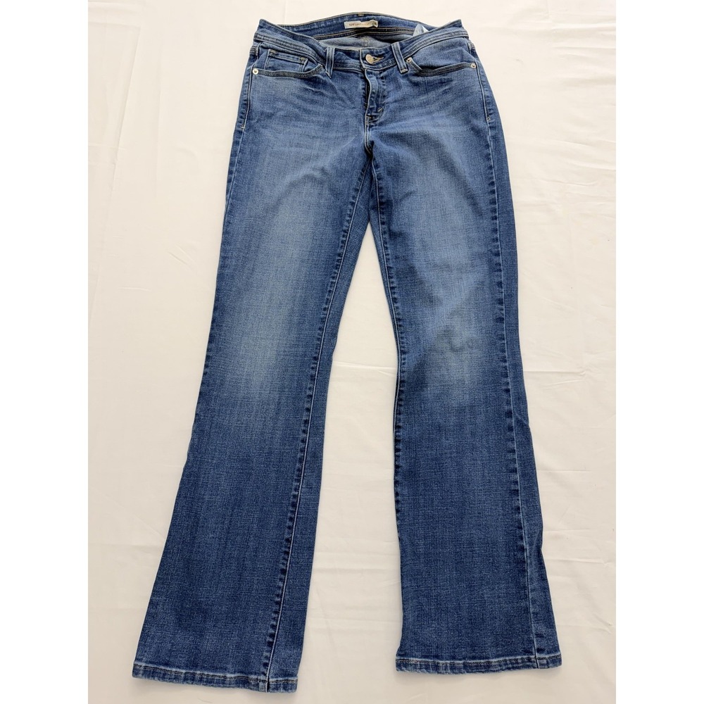 Levis 529 Curvy Bootcut Jeans Womens 8 Blue Med Wash Mid Rise 29x32 Denim